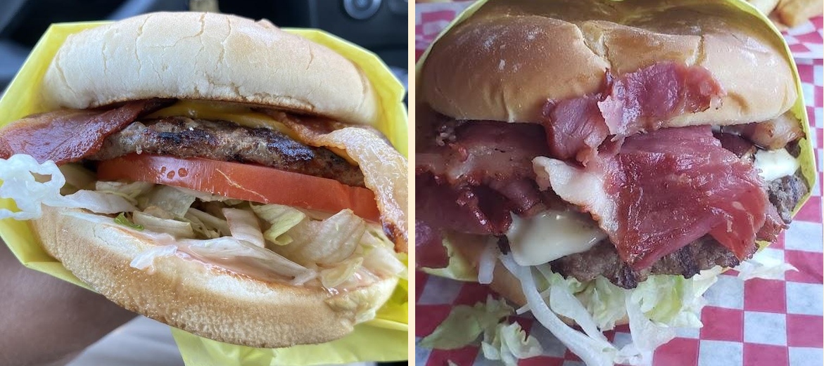 Angelo's Hamburgers Menu